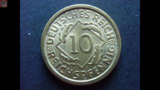 07.12. - 10 Pfennig Weimarer Republik 1936 D
