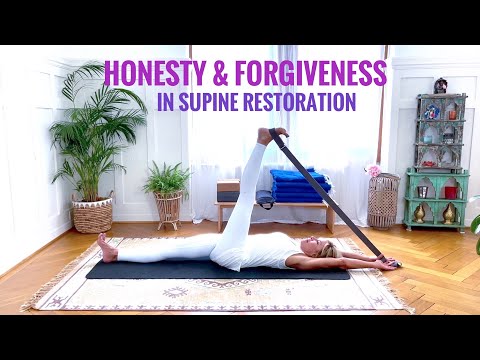 Yin Yoga: Honesty & Forgiveness in Supine Restoration ? 35 min/Cat de Rham/OnlineYogaTeaching.