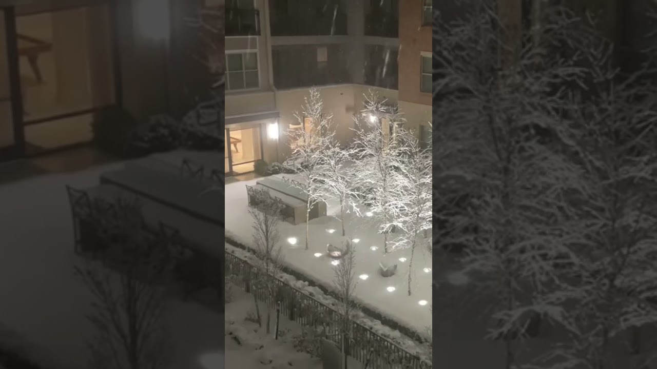 A Winters Morning at Hanover Tuscan Village. Luxury Living in Salem New Hampshire | Snow and music