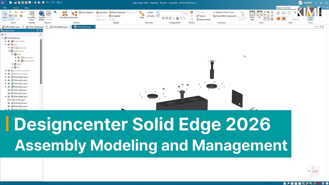 Designcenter Solid Edge 2026(솔리드 엣지)｜Assembly Modeling and Management ...
