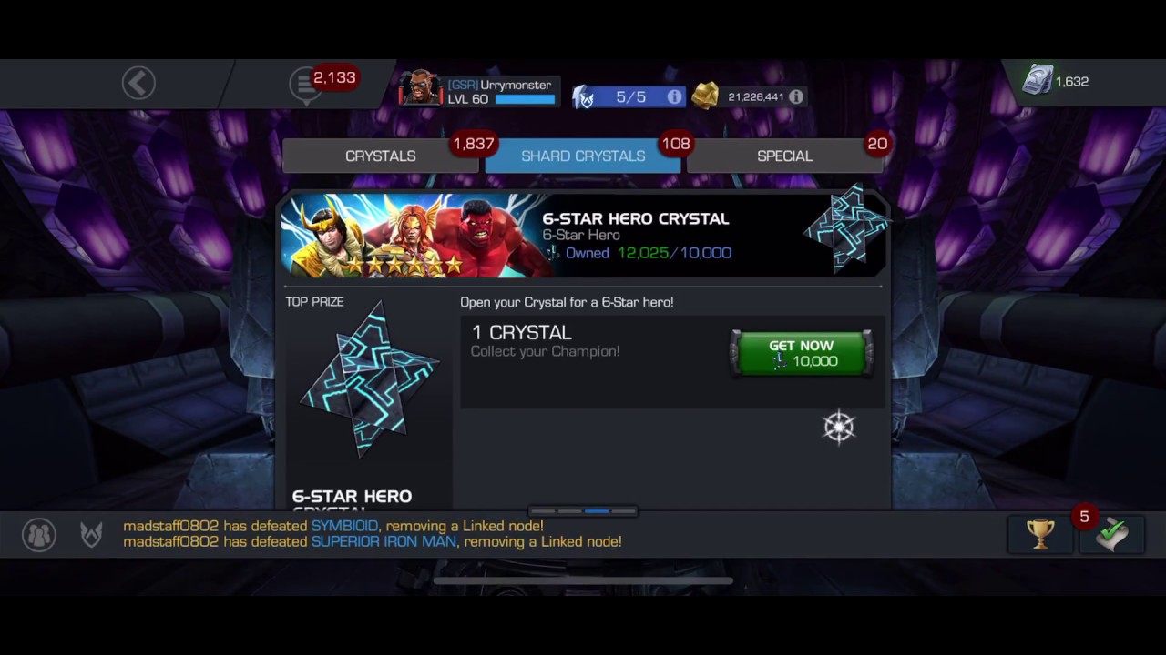 MCOC 6* Crystal Opening