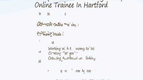 SAP MDMMaster Data Management) Online Trainee in Hartford