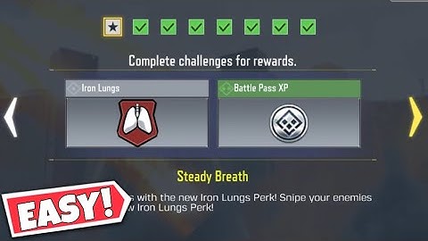 How To Unlock IRON LUNGS Perk CODM | STEARDY BREATH EVENT COD MOBILE