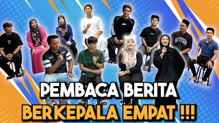 PEMBACA BERITA PASANGAN BERKEPALA EMPAT AI TEAM !!! CHALLENGE LAWAK…