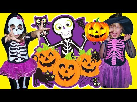 Halloween Song nursery Rhymes for kids from Diana and Stacy