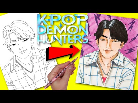 KPop Demon Hunters Jinu Saja Boys Art Coloring