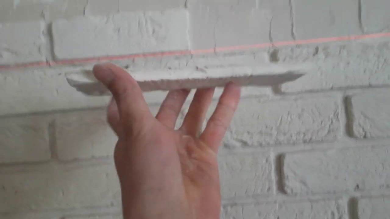 Укладка гипсовой плитки \" под кирпич \" - YouTube