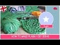 Tutorial how to recycle plastic bags making PLARN (Plastic Yarn) - DIY Recycling Ideas