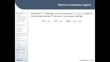 BIOS 660, Lecture 7 - Expected Values, Moments, and Generating Functions