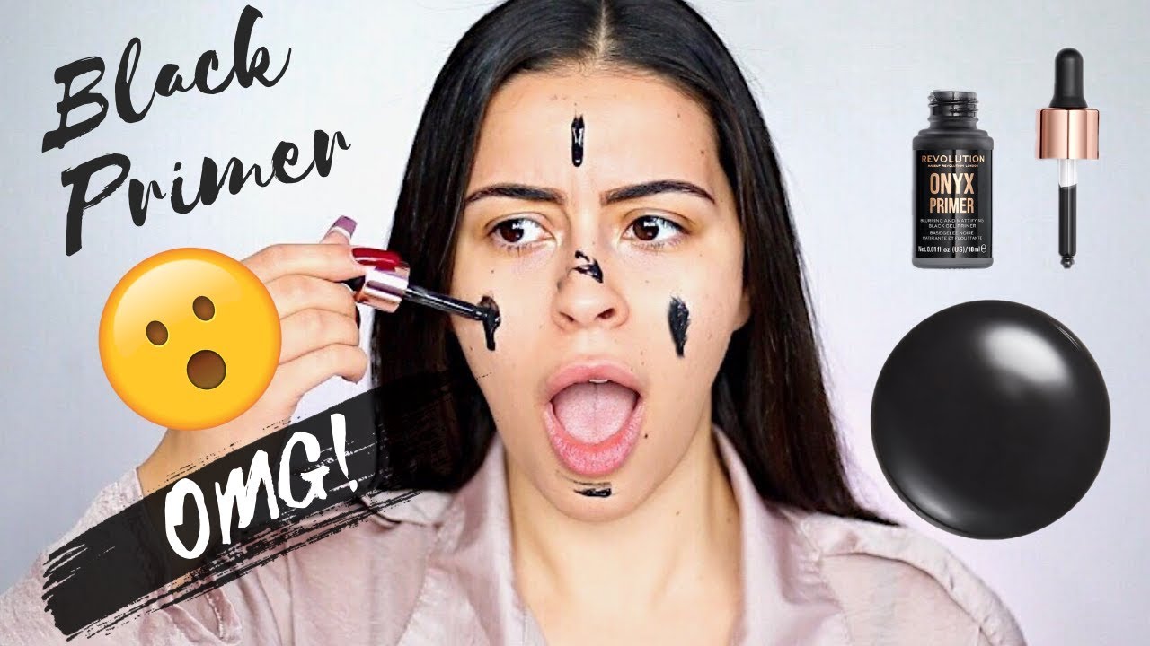 BLACK PRIMER?! OMG 😮  Revolution Makeup Onyx Primer Review 