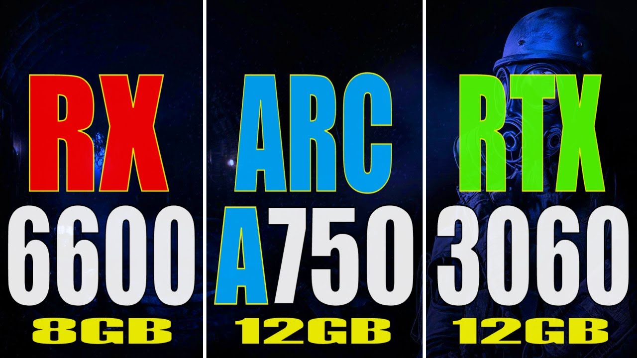 RX 6600 vs ARC A750 vs RTX 3060 || PC GAMES TEST || - YouTube