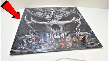 Dark Arts 2019 Wall Calendar (Spiral Direct) Flip Through