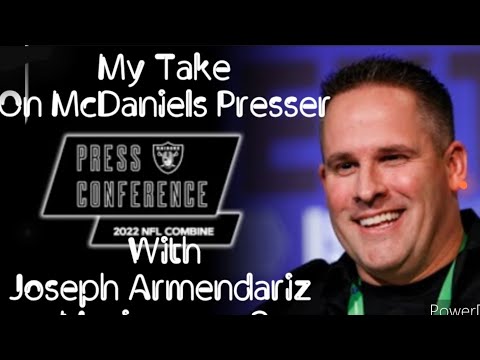 Las Vegas Raiders: Josh McDaniels Combine Presser Talks Carr And Leatherwood By Joseph Armendariz