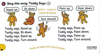 Grade 1: Oxford Progressive English: unit 2 lesson 1