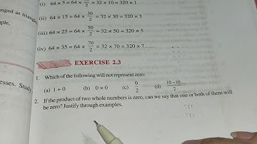 Maths class 6th chapter 2 Ex 2.3 Whole Numbers sloved All Questions