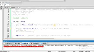 Comments in C Programming | Single-Line Comments | Multi-Line Comments | How to add Comments in C