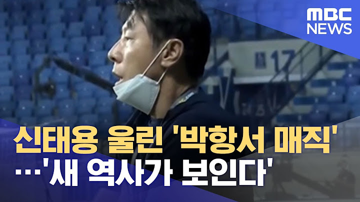 신태용 울린 '박항서 매직'…'새 역사가 보인다' (2021.06.08/뉴스데스크/MBC)