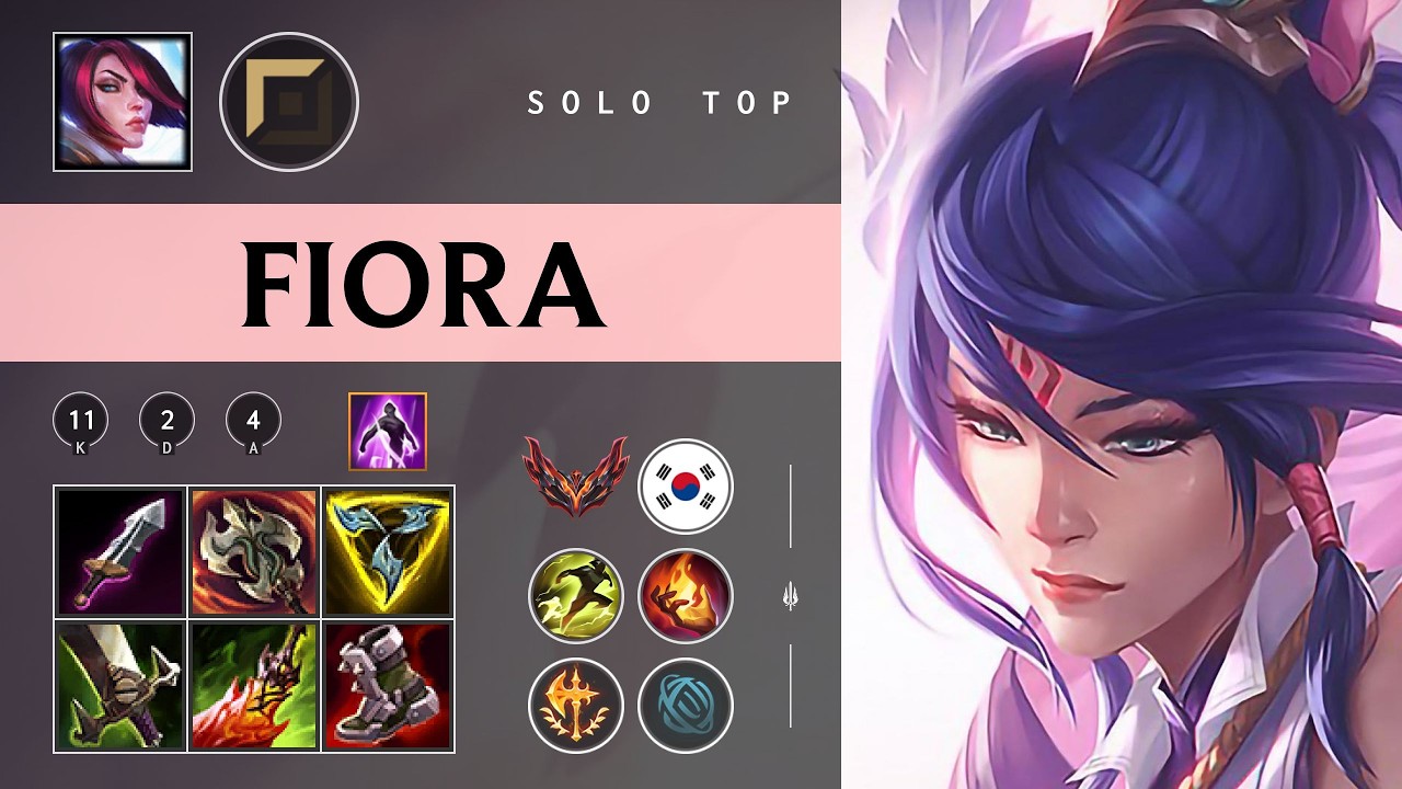 Fiora Top vs Zaahen - KR Grandmaster Patch 26.03