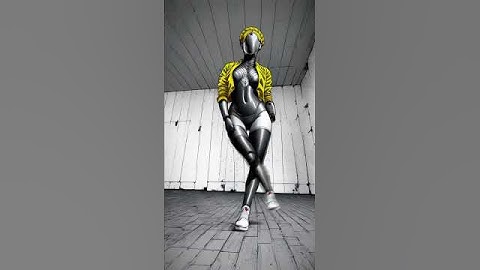 Robot twins stylization #atomicheart #ai #aigenerated #girldance #shorts #fanart