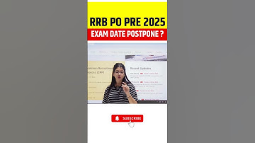 RRB PO PRE 2025 EXAM DATE POSTPONE ? #ytshorts