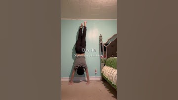 Day 110 of practicing a handstand, I’m grateful for today and I will make my future self proud.