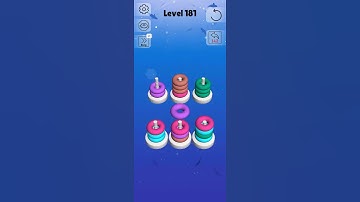 Sort stack level 181 / Puzzle game walkthrough android and iso / brain game tricky puzzle game