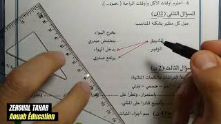 حل نموذجي لامتحان الفصل الأول في التربية العلمية 2023-2024  (نموذج01 )≡ الثانية ابتدائي