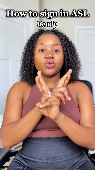 How to sign “ready” in #asl