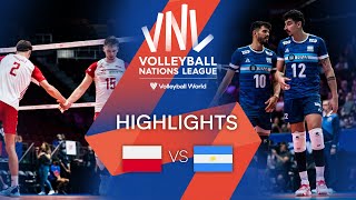 🇵🇱 POL vs. 🇦🇷 ARG - Highlights Week 1 | Men's VNL 2022
