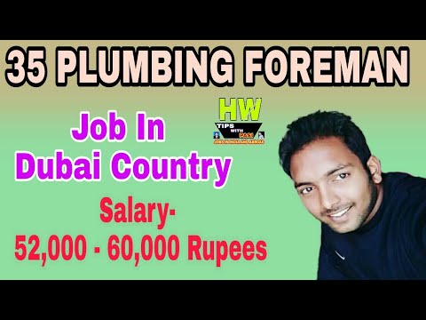 Plumbing foreman jobs in dubai