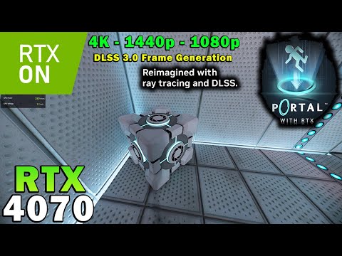 Portal with RTX | Ray Tracing | RTX 4070 | Ryzen 7 5800X3D | 4K - 1440p - 1080p | Ultra Settings