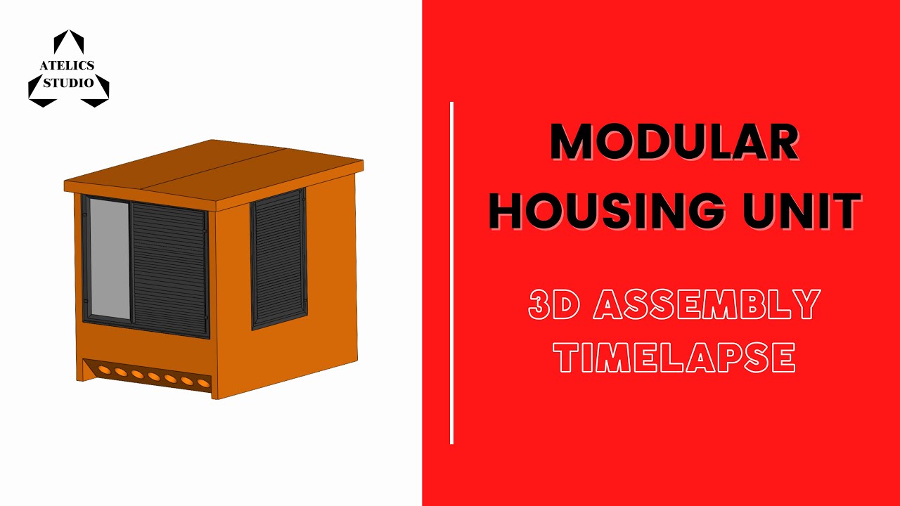 SolidWorks | Modular Housing Unit | 3D Assembly | Timelapse - YouTube