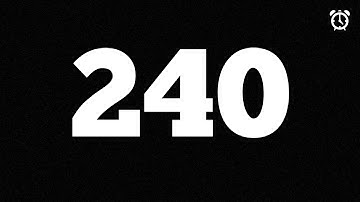 240 Second Countdown Timer (4K) | 4 Minute Timer | How To | AJ AND DJ PRODUCTIONS