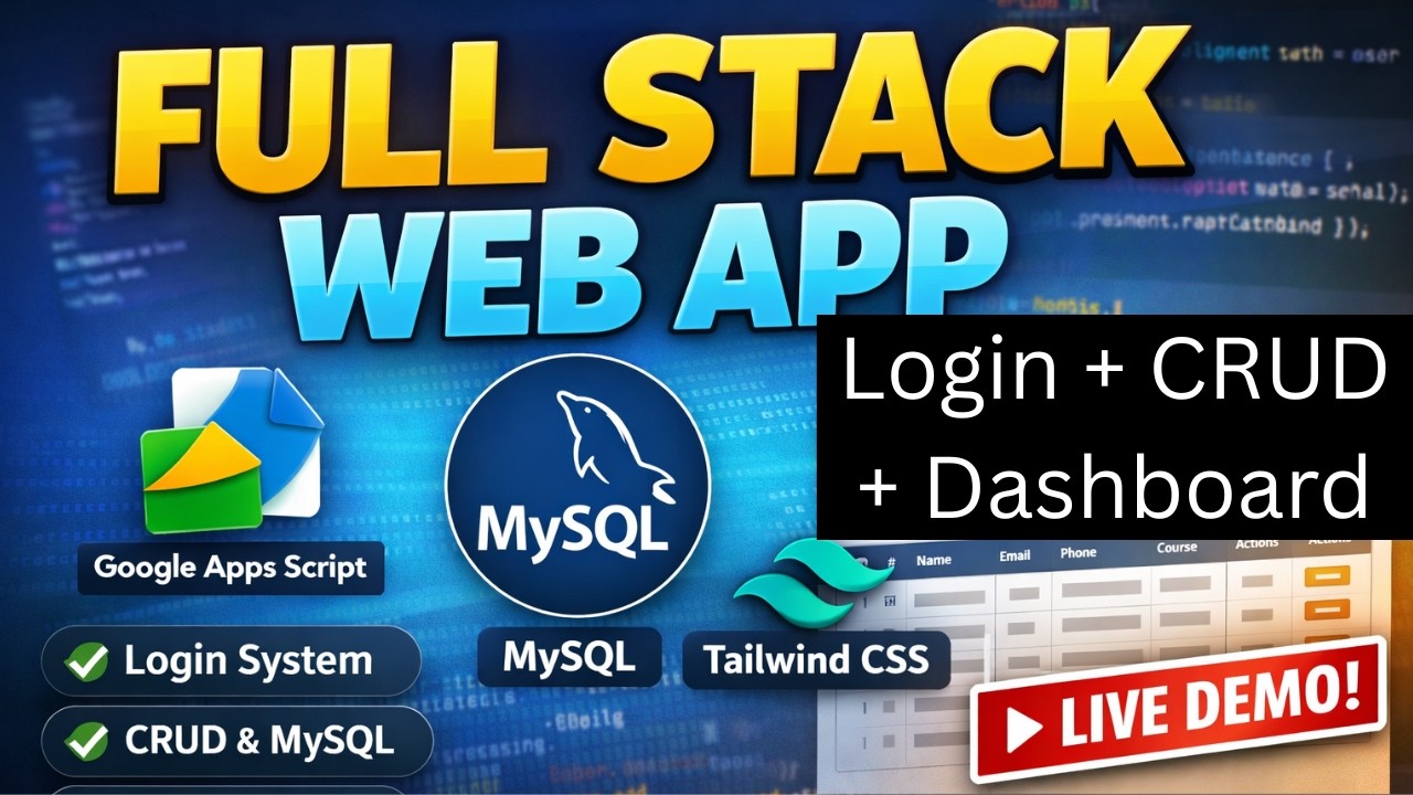 Build Login, Registration & Reset Password System with Google Apps ...