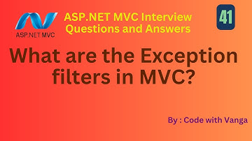 What are the Exception filters in ASP dot net MVC ?