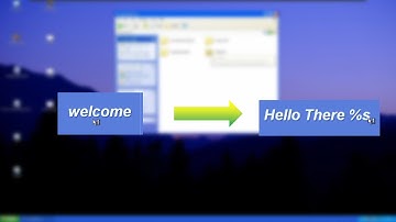 How to change the welcome text on Windows XP