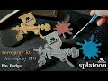 【DIY】Splatoon 金モデ銀モデのピンバッジ作ってみた 【ワイヤー×レジン】 I made a pin badge for Aerospray MG and Aerospray RG
