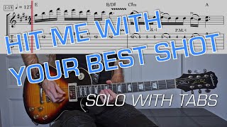 Pat Benatar - Hit Me With Your Best Shot (Solo cover) - Lesson with TABs