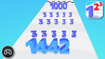 Number Master: Run and Merge - Gameplay Walkthrough Part 17 - Game Levels 140-144 (iOS, Android)