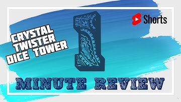 1 Minute Review | Crystal Twister Dice Tower | #Shorts