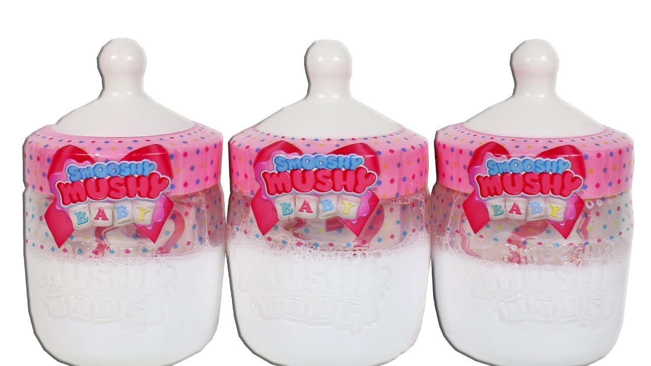 Smooshy Mushy Baby Bottles Box Toy Review Scented Squishies -