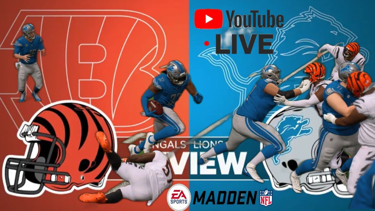 Comeback win 🏆 Bengals vs Lions madden23 brokeboysleague23 YouTube