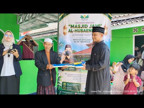 KABARCIANJUR.TV | Di Tengah Pluralitas Apologet Islam Resmikan Masjid Al Husaeni