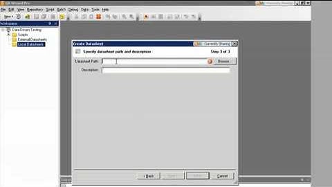 Creating Datasheets in QA Wizard Pro