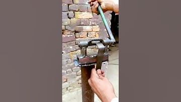 The process of making homemade hardware handles  Good tools for production