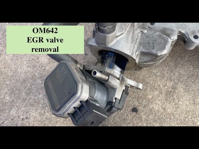 OM642 (oil cooler leak fix 9) EGR valve removal 