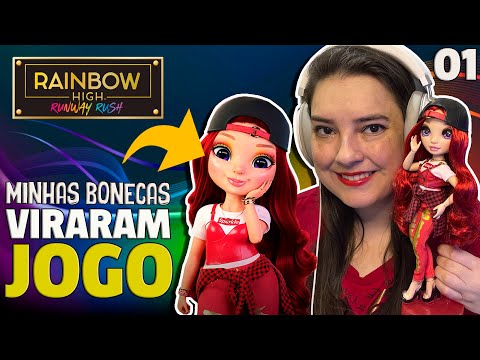 MINHAS BONECAS VIRARAM JOGO! Rainbow High RunWay Rush - PC GAME #01 