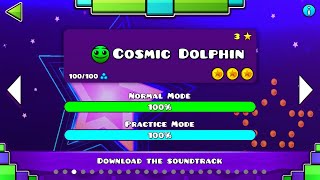 Cosmic Dolphin All Coins - Geometry Dash DeeperSpace