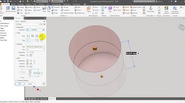 Lệnh Hole và Thread trong 3D model Inventor 2019