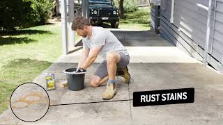 CLR - How to clean your Concrete Driveway with CLR Calcium, Limescale & Rust Remover by CLR Clean 9,104 views 3 years ago 33 seconds